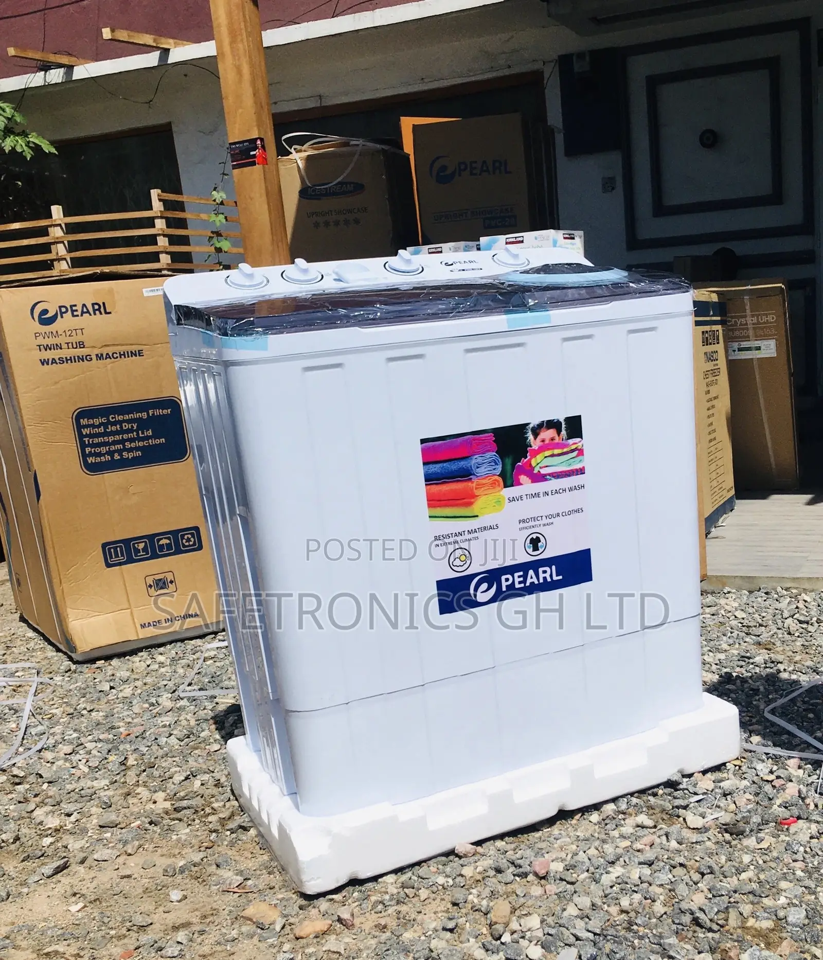 Topload 12kg Pearl Washingmachine Semiautomatic Twintunb