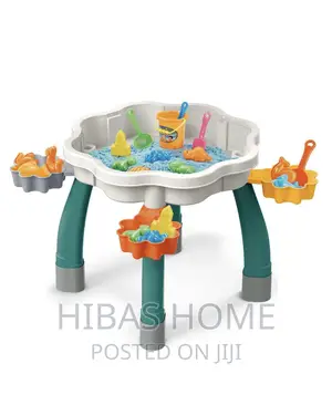 Kids Activity Table With LEGO Blocks 93cmx78cm Chair 41x23cm