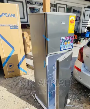 Adorable Pearl PF-270 Ix Double Door Electric Fridge(Gray).