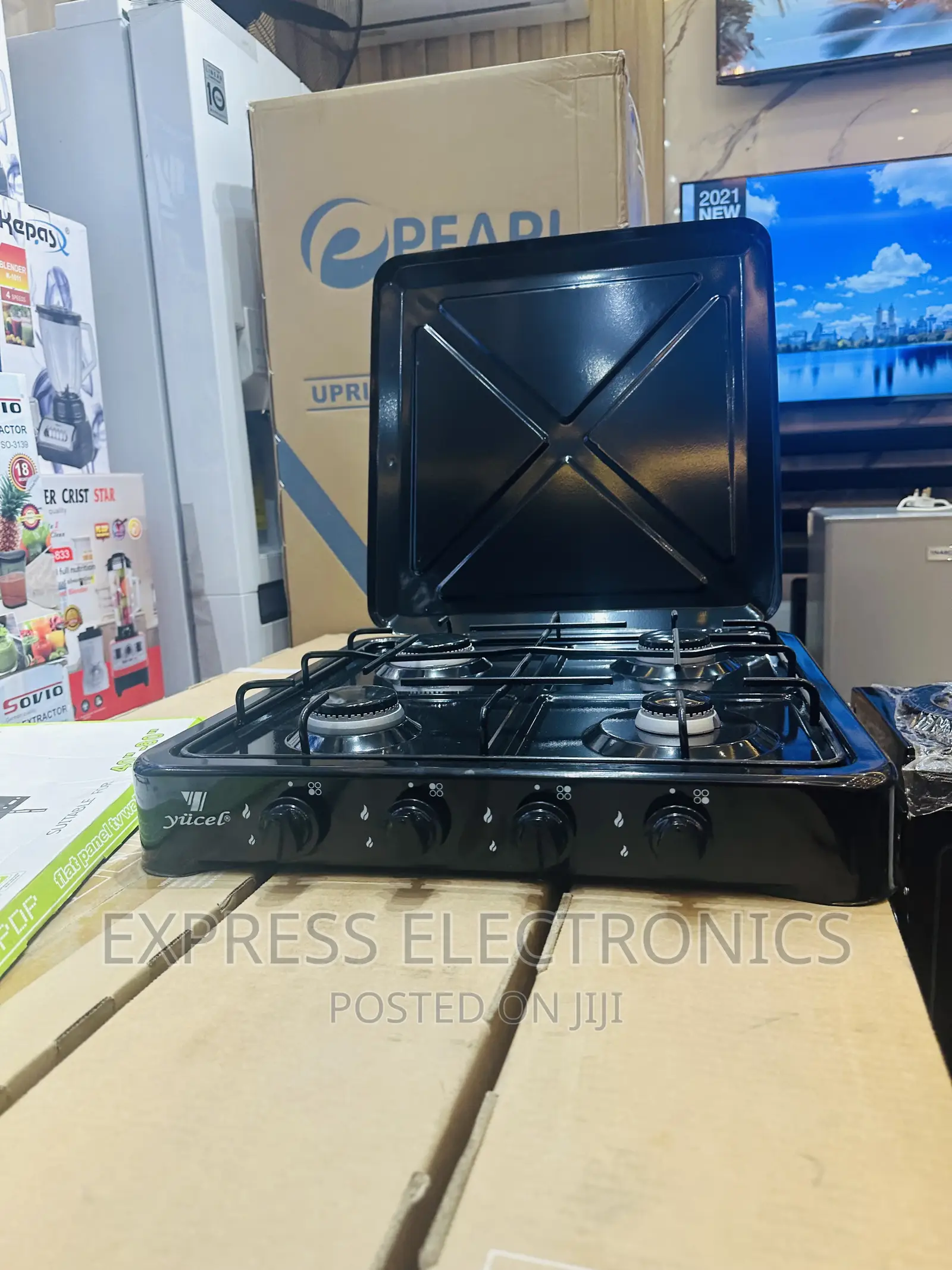 Compact and Stylish Gas Cooker 4burner Yucel