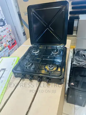 Neatly Sealed Gas Cooker Table Top 4burner Black