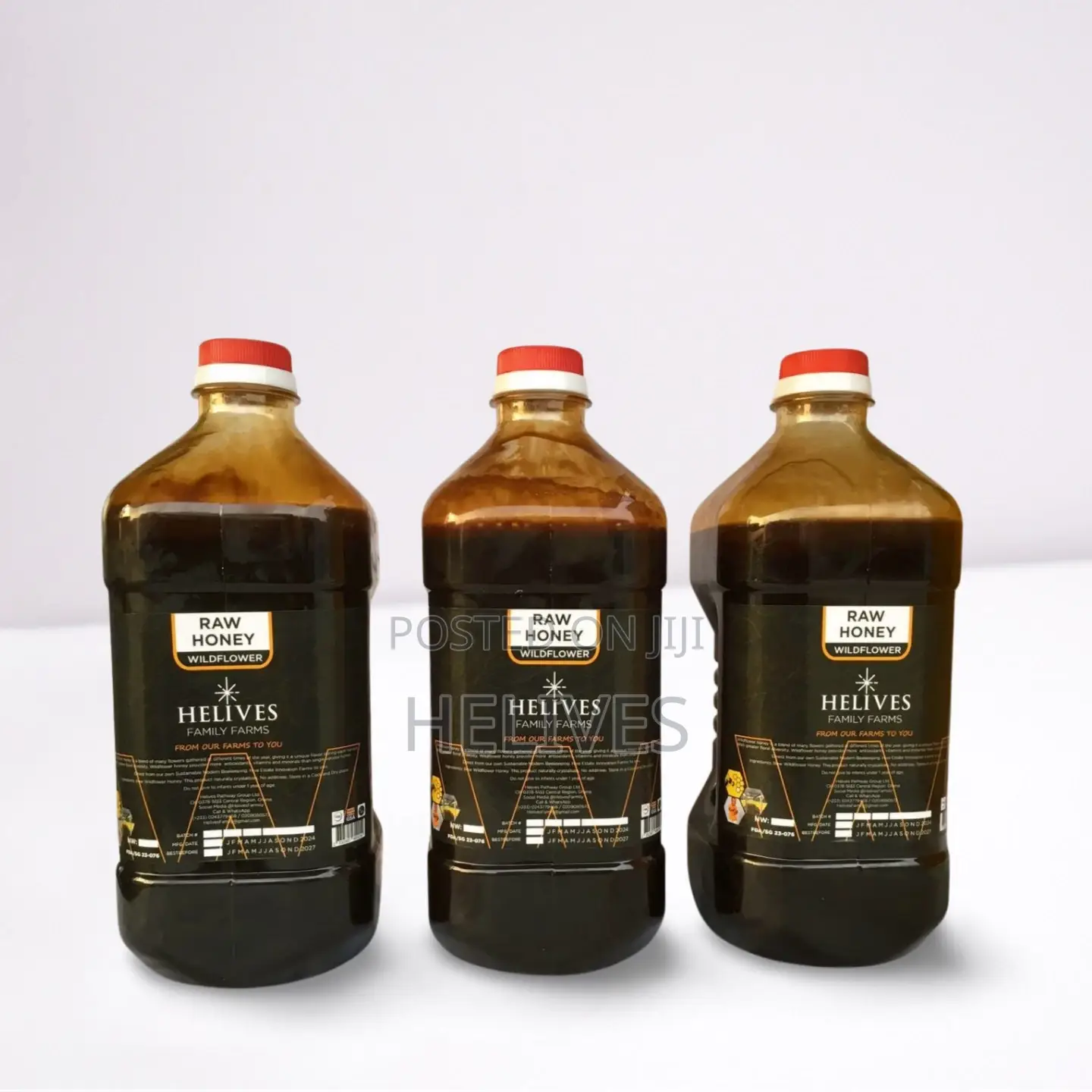 Helives Raw Honey 1250ml |100% Organic Pure Natural | Fda Certified