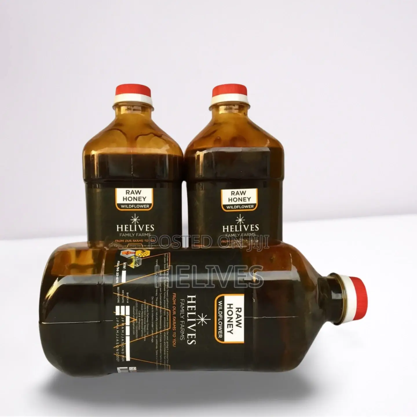 Helives Raw Honey 1250ml |100% Organic Pure Natural | Fda Certified
