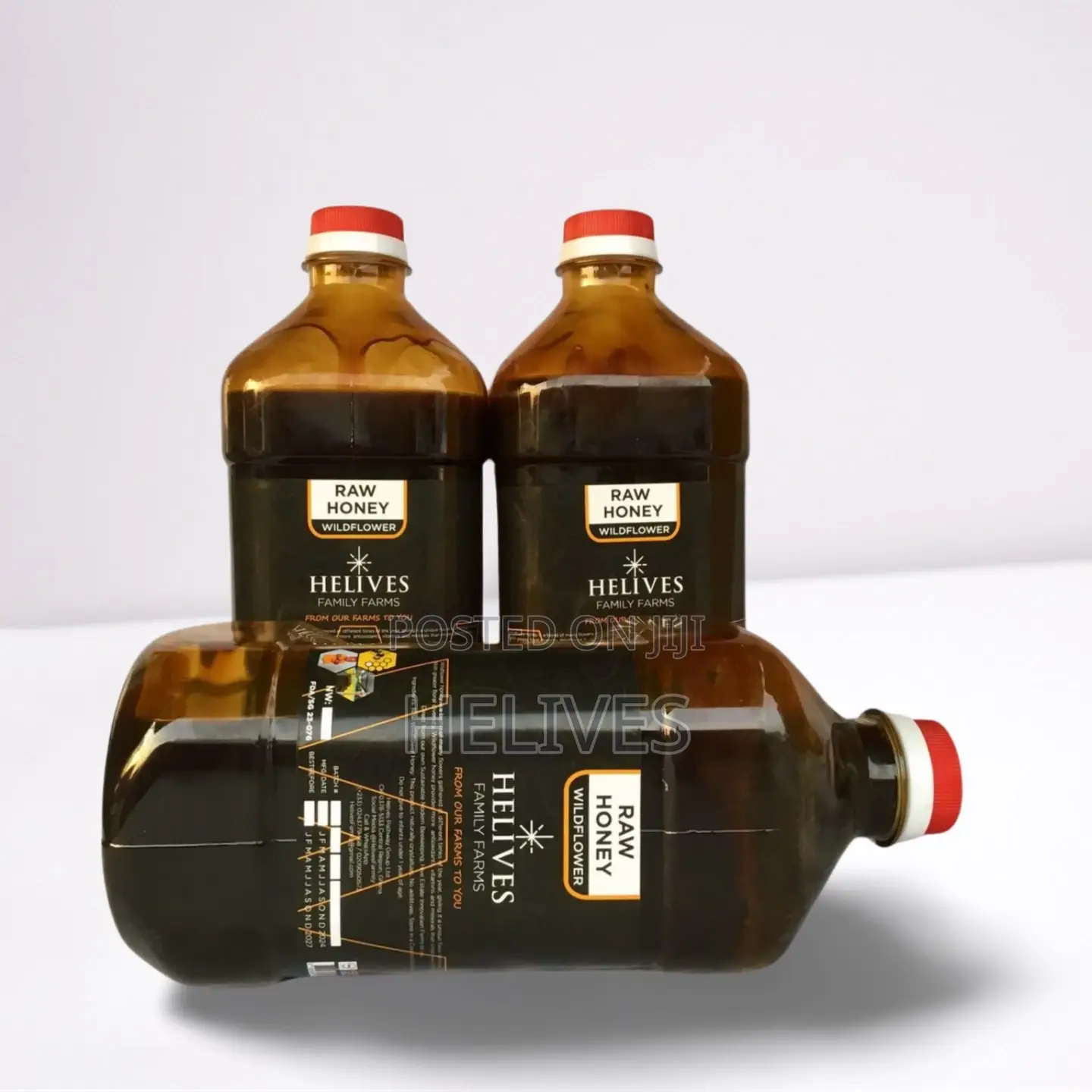 Helives Raw Honey 1250ml |100% Organic Pure Natural | Fda Certified