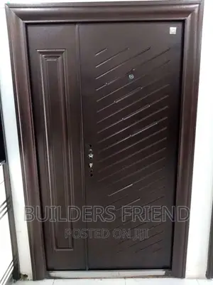 Coffe Brown Standard Turkish One Half Security Door+Locks