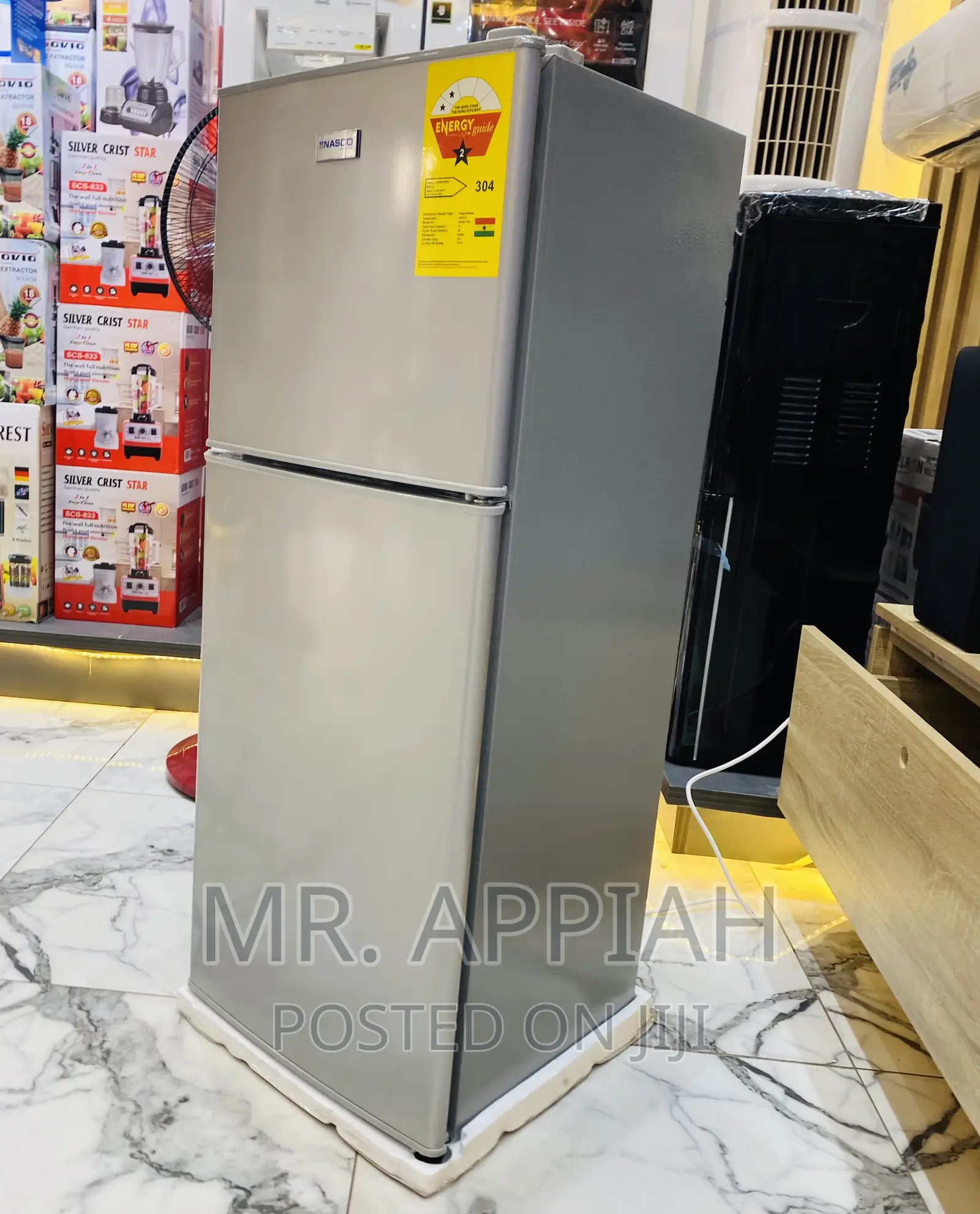 Buy Authentic Nasco Nasf2-13 2 Door Refrigerator(Gray).