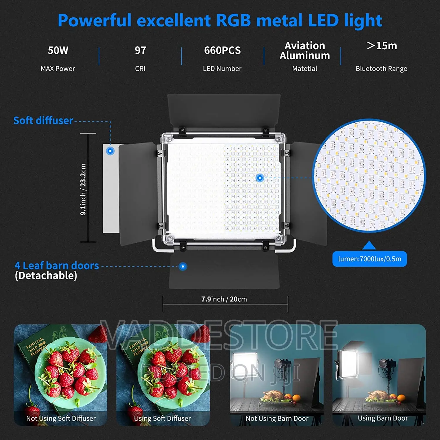 Neewer 2 Pack Rgb660 Led Video Light Kit (On Sale)