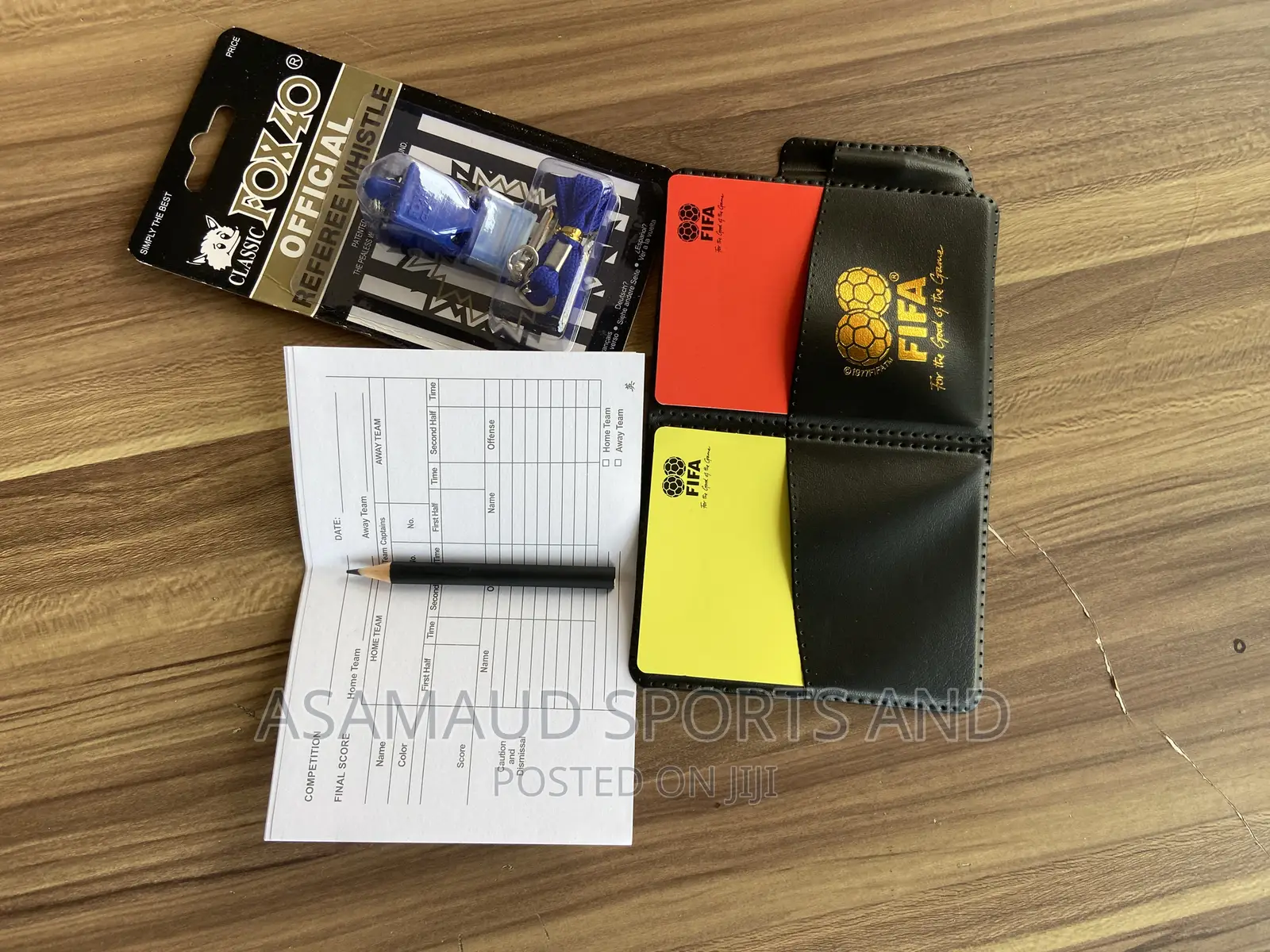 Original Set of Referee Whistle and Cards at Cool Price