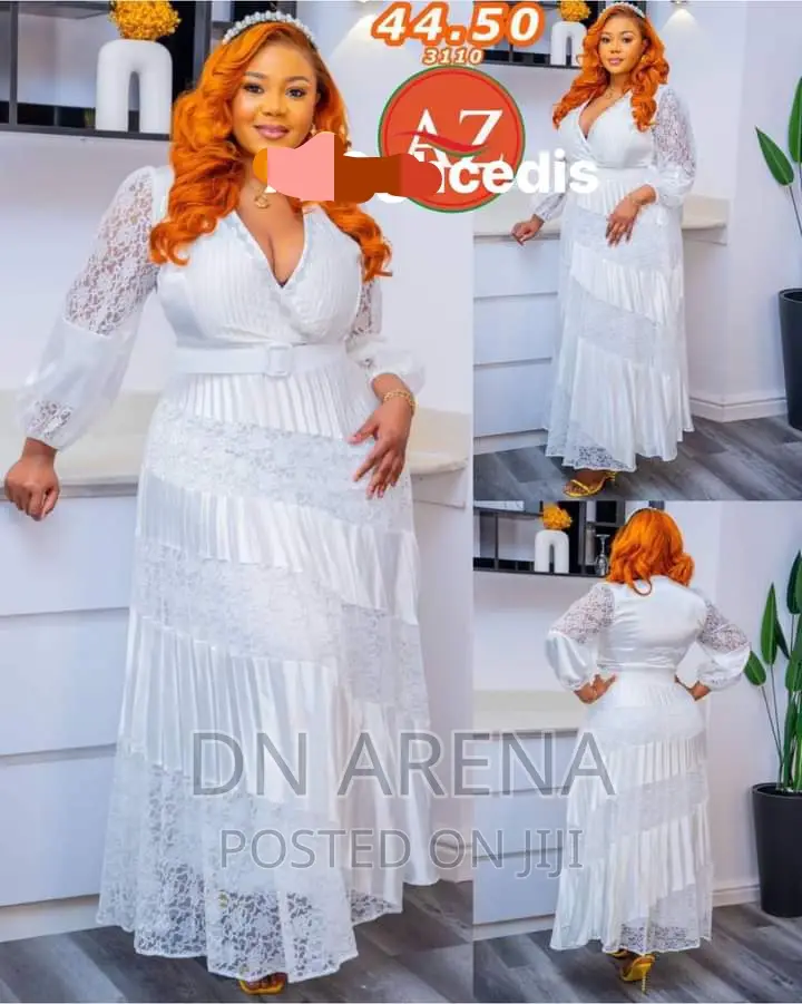 Lovely Women Evening White Dress