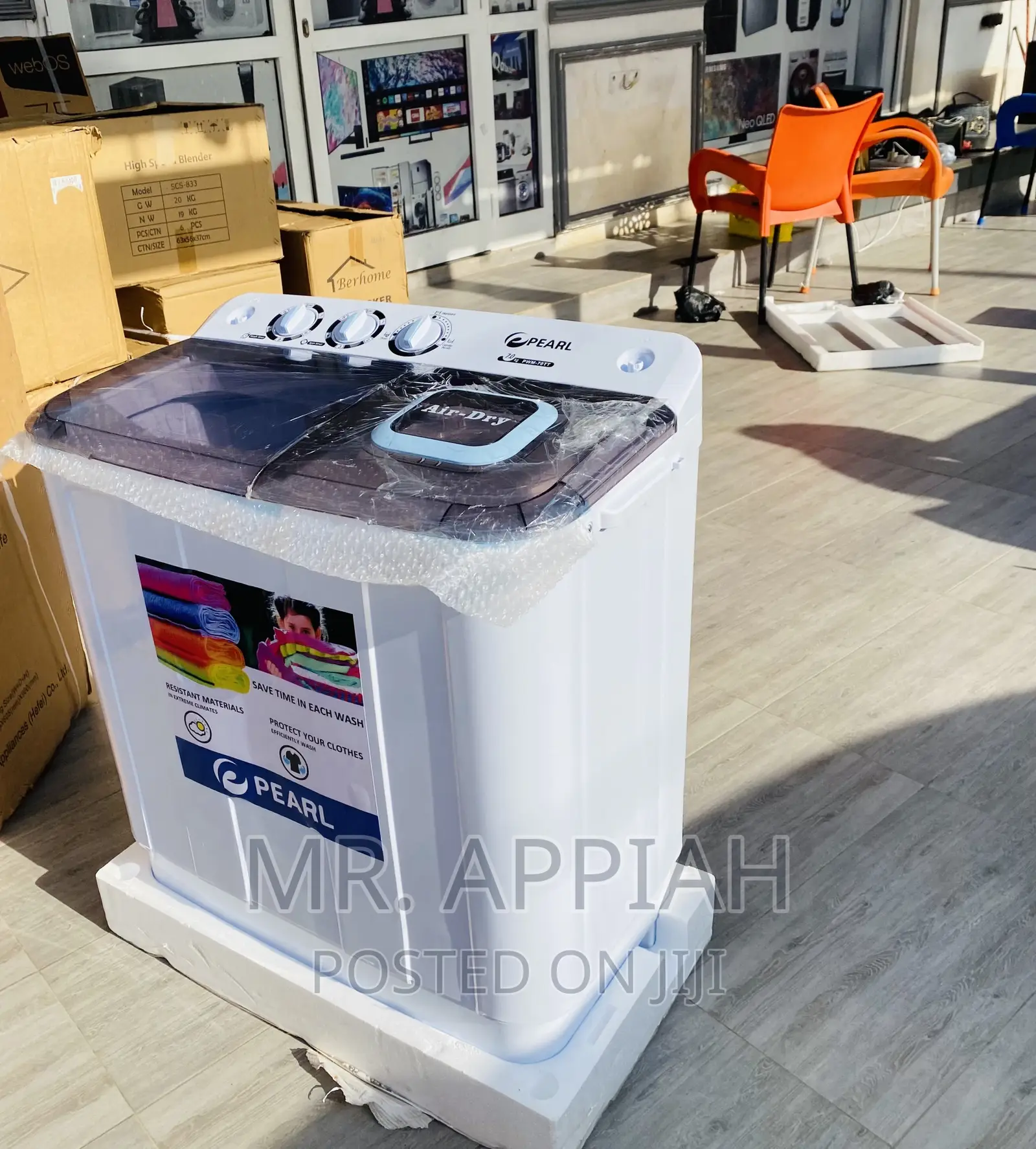 Low Cost Saving Pearl 12kgSpin/Dry Electric Washing Machine