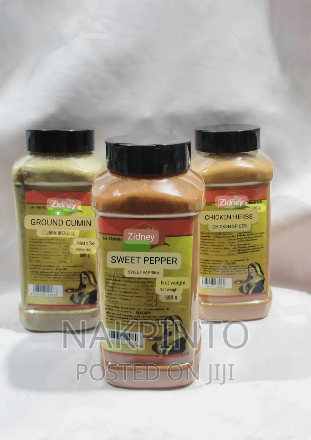 Sweet Paprika, Ground Cumin, Chicken Herb Spices