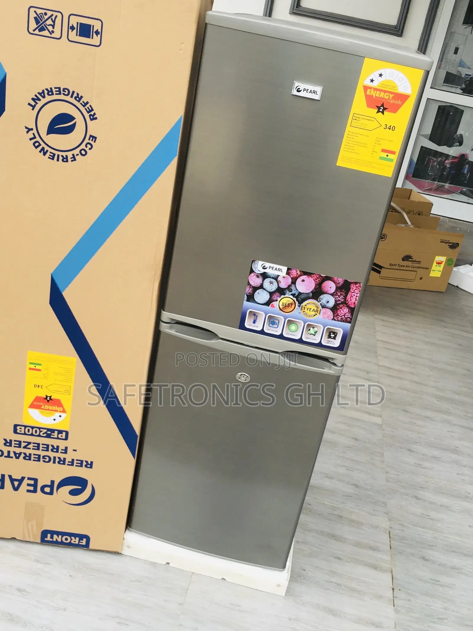 Bottomfreezer Doubledoor Pearl Pf-200b 140 Liters