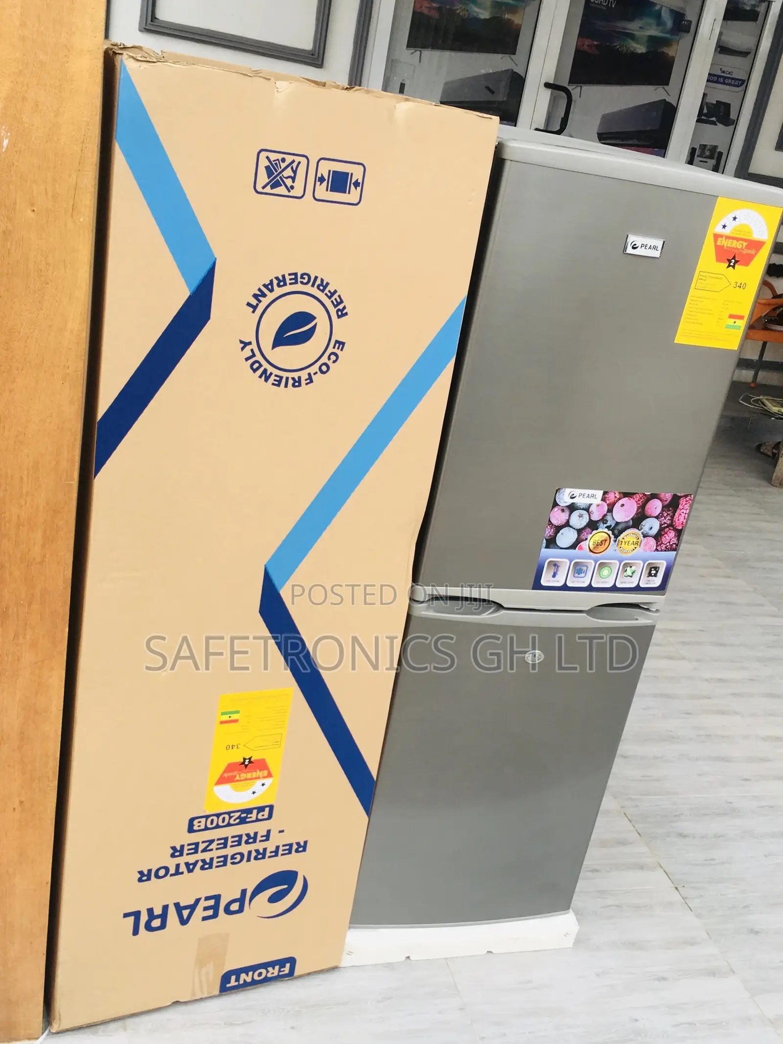 PF-200B 140 Liters Doubledoor Pearl Bottomfreezer Fridge