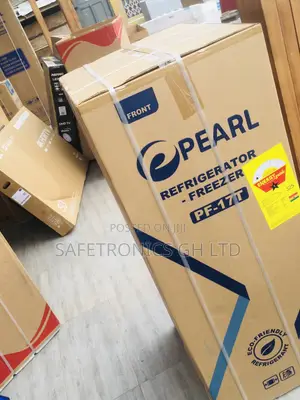 Glass Doubledoor Black Topfreezer PF-17T Pearl Fridge