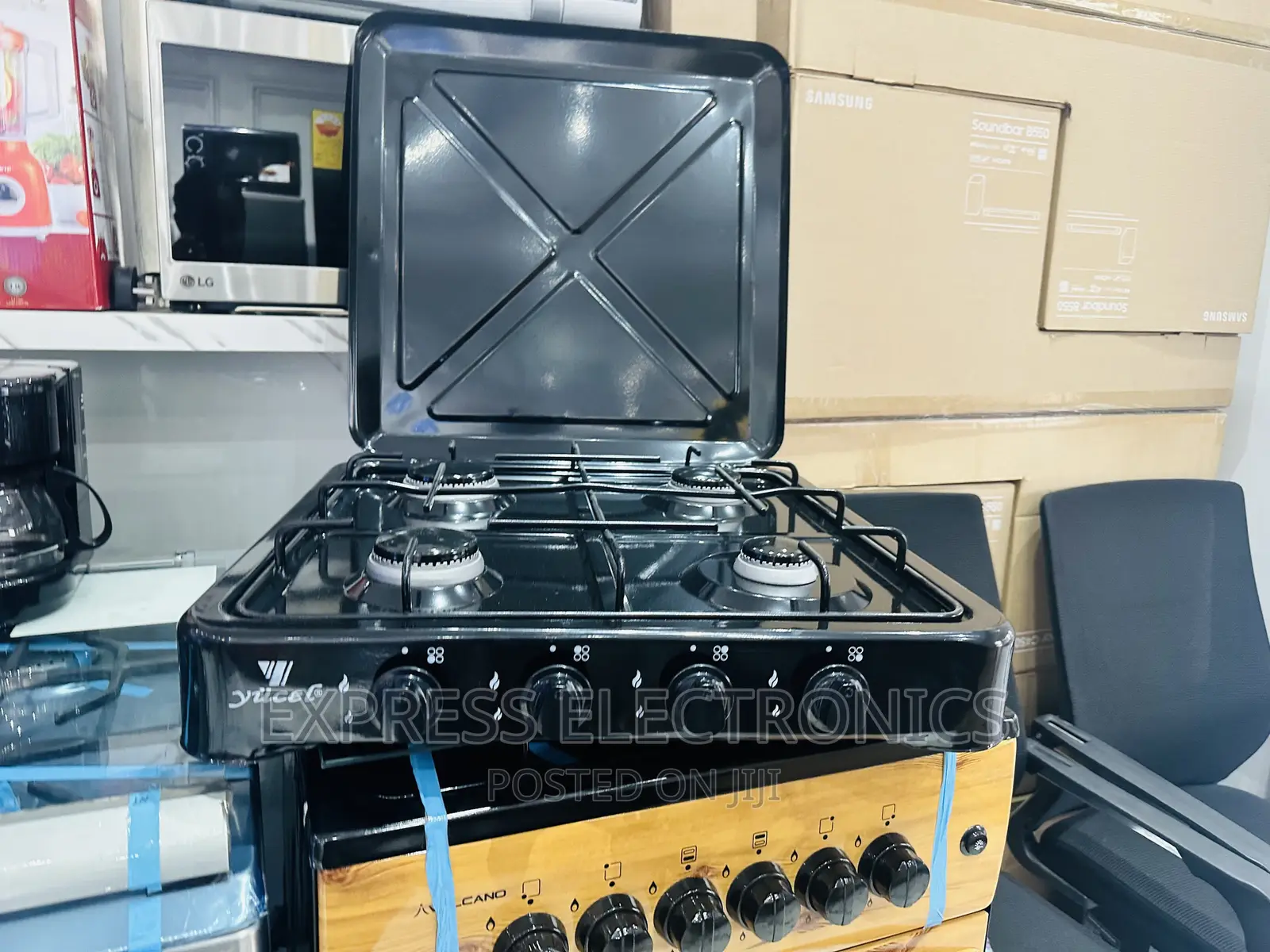 Buy From 10gig Store Black Gas Cooker Table Top 4burner