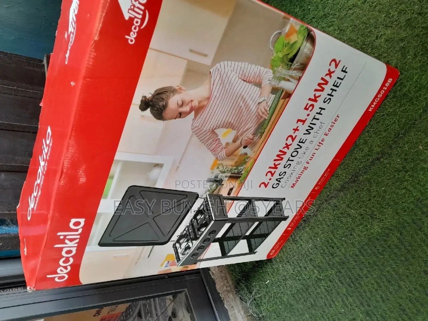 Decakila 2.2kwx2+1.5kwax2 Gas Stove With Shelves