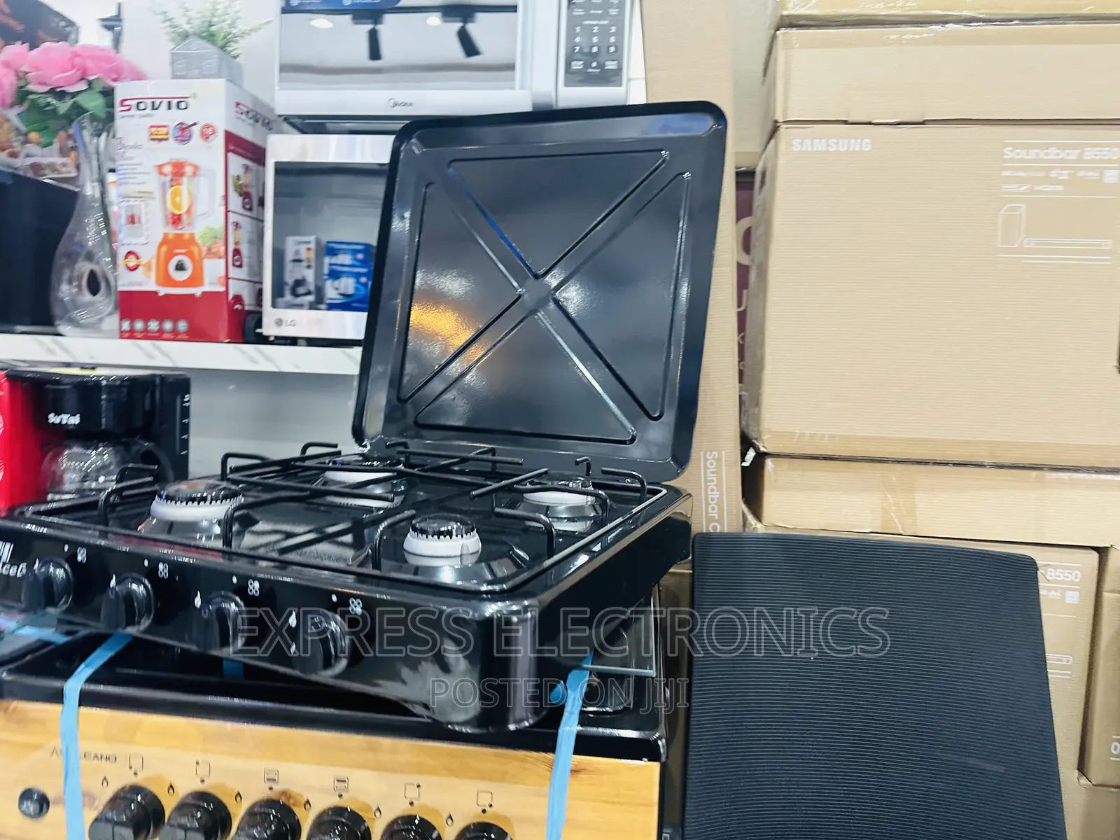 New Arrivals of Yucel Gas Cooker 4burner Black Table Top