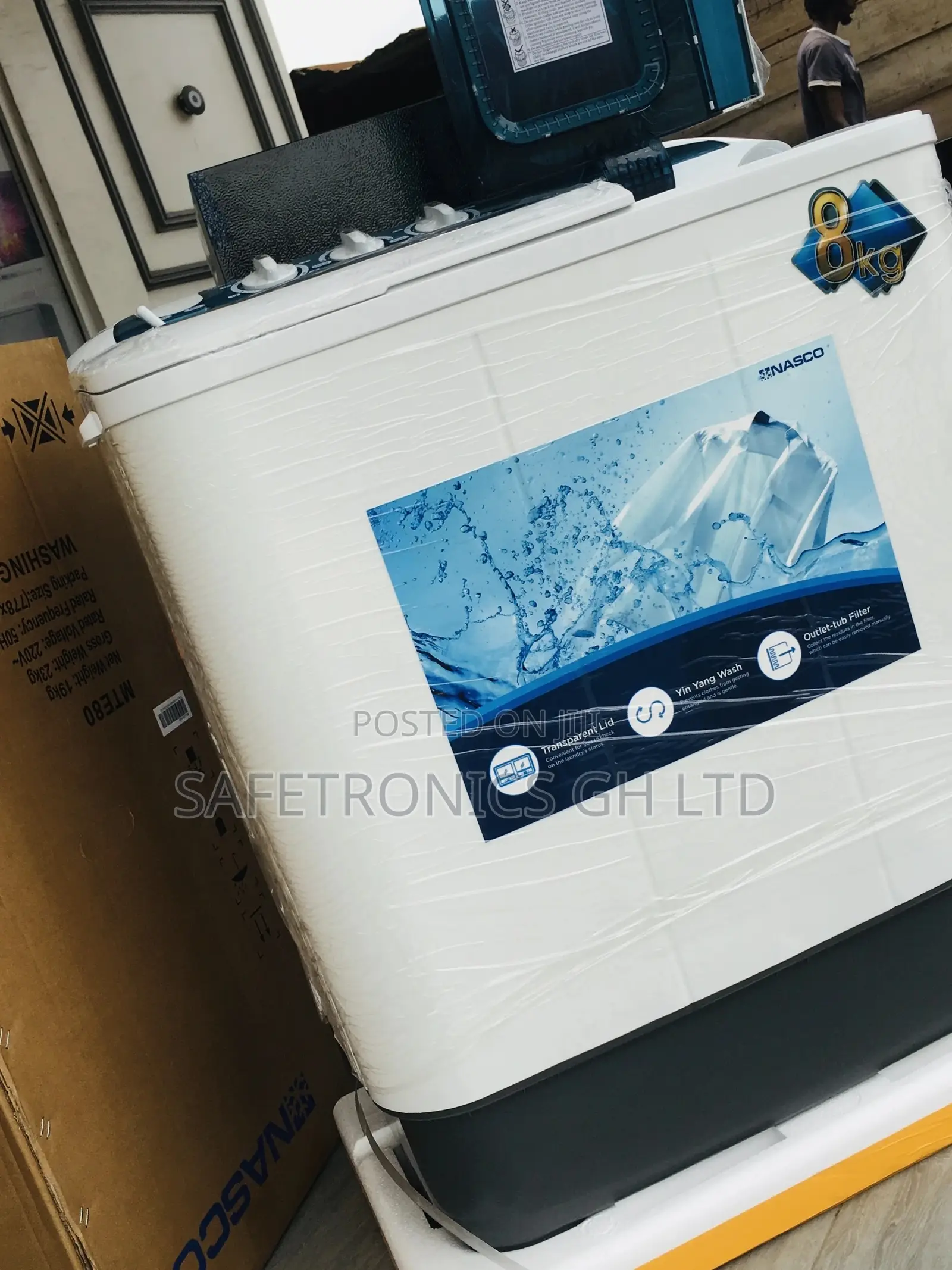 Topload Washingmachine Semiautomatic 8kg Elegant Nasco