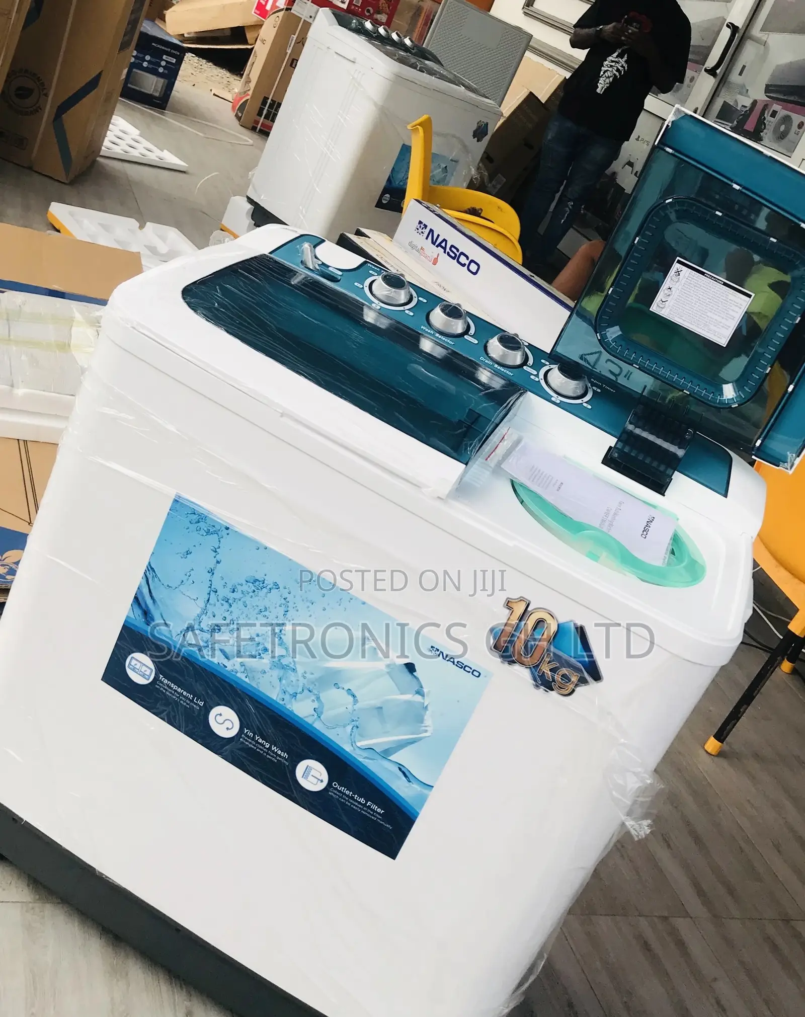 Topload Washingmachine 10kg Affordable Nasco Semiautomatic