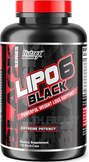 Photo - Lipo 6 Black Fat Burner Weight Loss Max Strength Energy