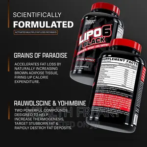 Lipo 6 Black Fat Burner Weight Loss Max Strength Energy