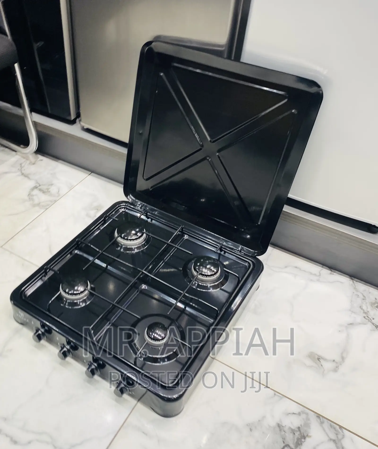 Reliable Yucel Table Top 4 Gas Burner(Black).