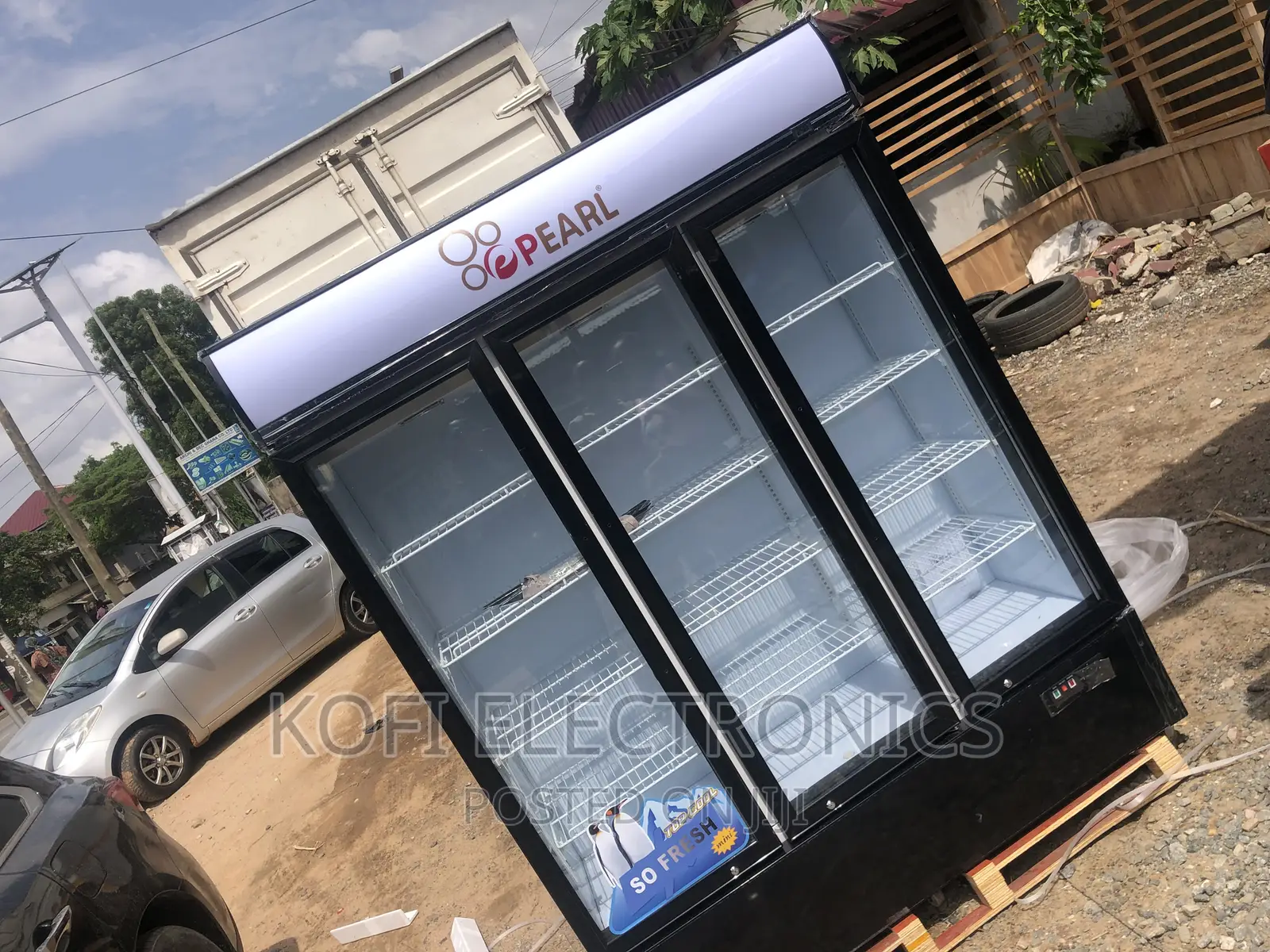 Fast Cooling Pearl 950 Liters 3 Doors Display Fridge
