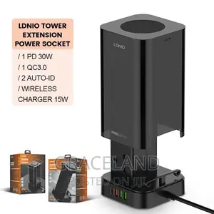 Tower Multi Power Strip Vertical Plug 11 Way Outlets Sockets