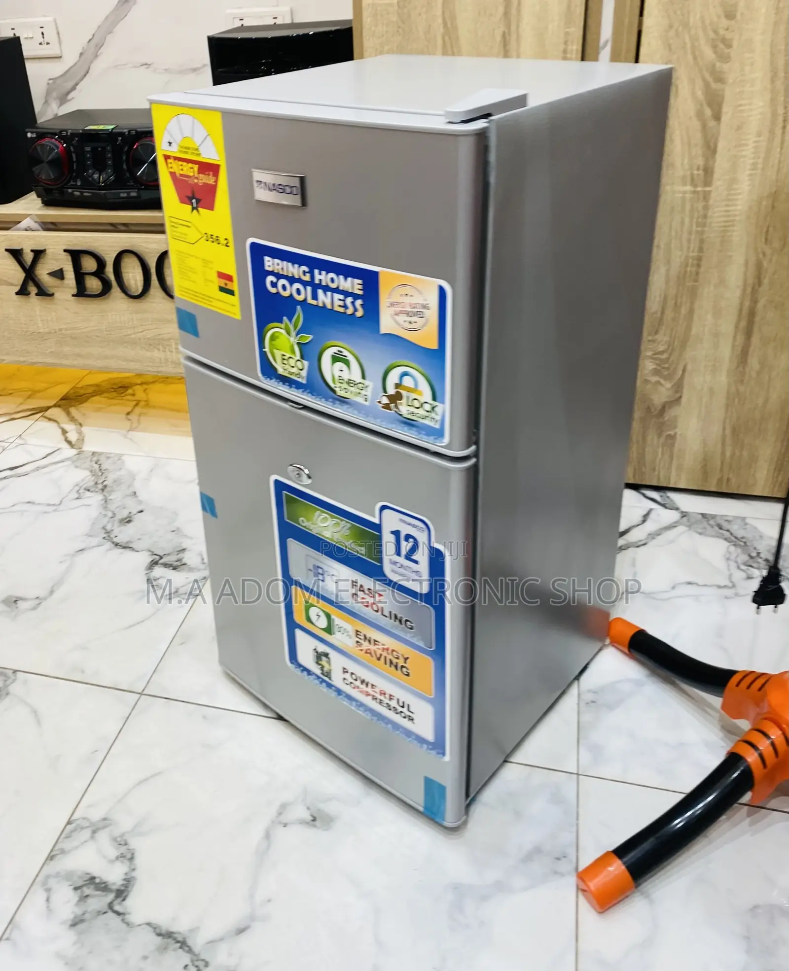 Fast Chilling Nasco 2 Door Table Top Fridge(Nasf2-120)Gray.