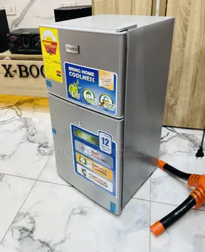 Fast Chilling Nasco 2 Door Table Top Fridge(Nasf2-120)Gray.