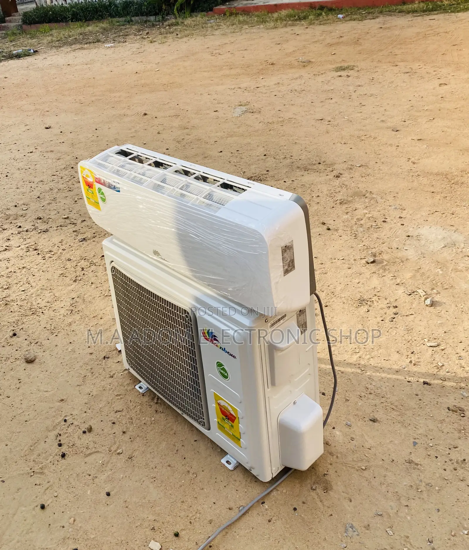 Highly Energy Saving Rainbow 1.5hp Electric Ac(White).