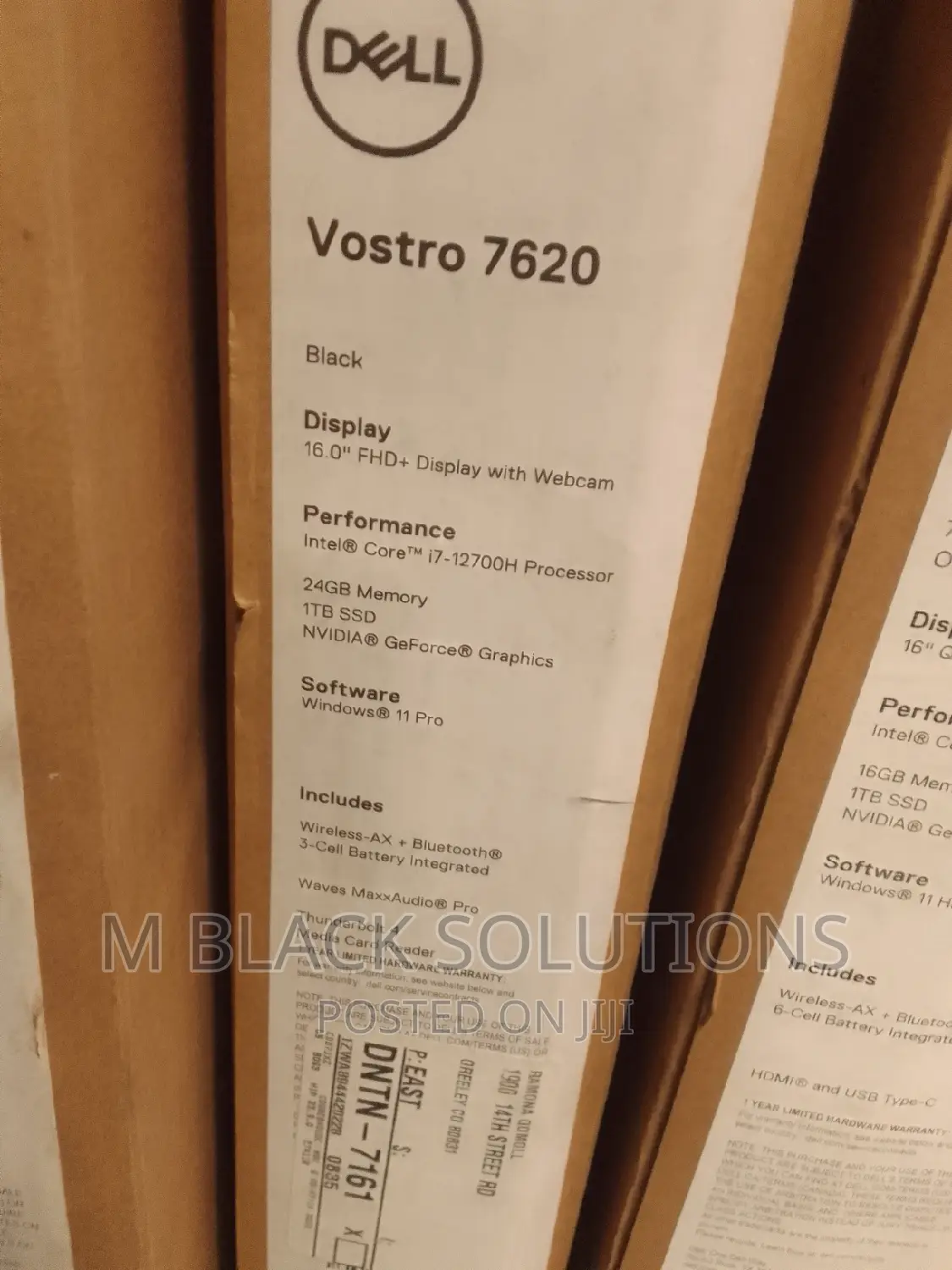 New Laptop Dell Vostro 7510 24GB Intel Core I7 SSD 1T