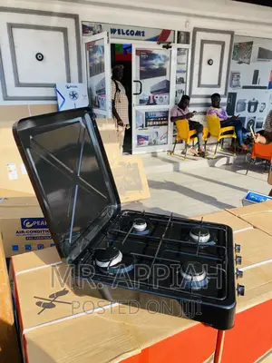 Shop Authentic Yucel Table Top 4 Gas Stove(Black).