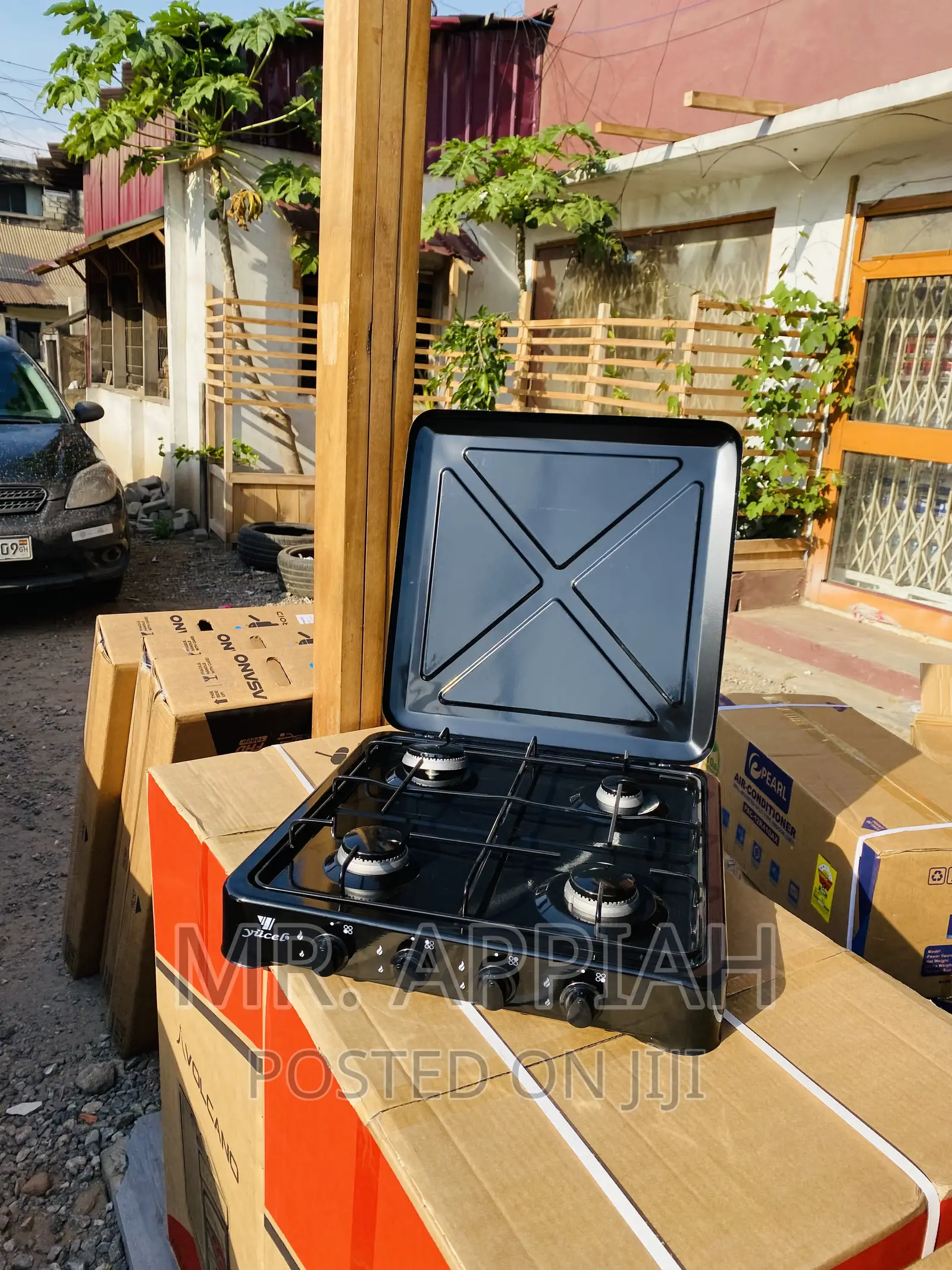 Highly Energy Saving Yucel Table Top 4 Gas Stove(Black).