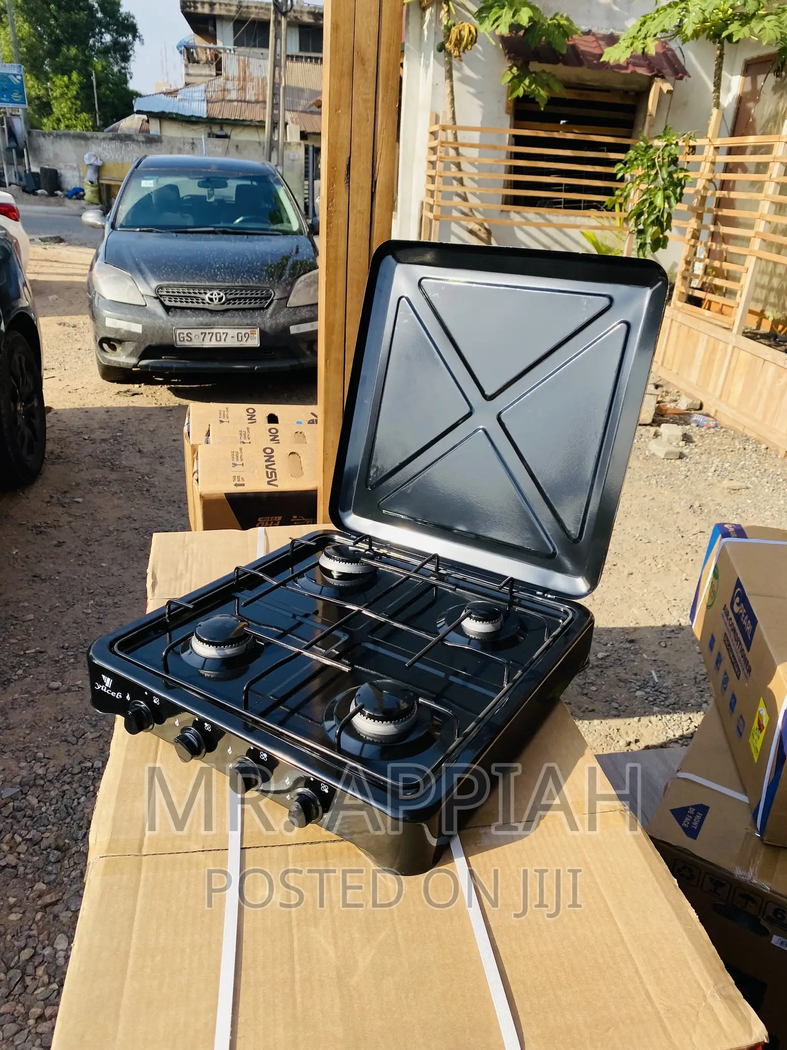 Energy Sufficient Yucel Table Top 4 Gas Stove(Black).