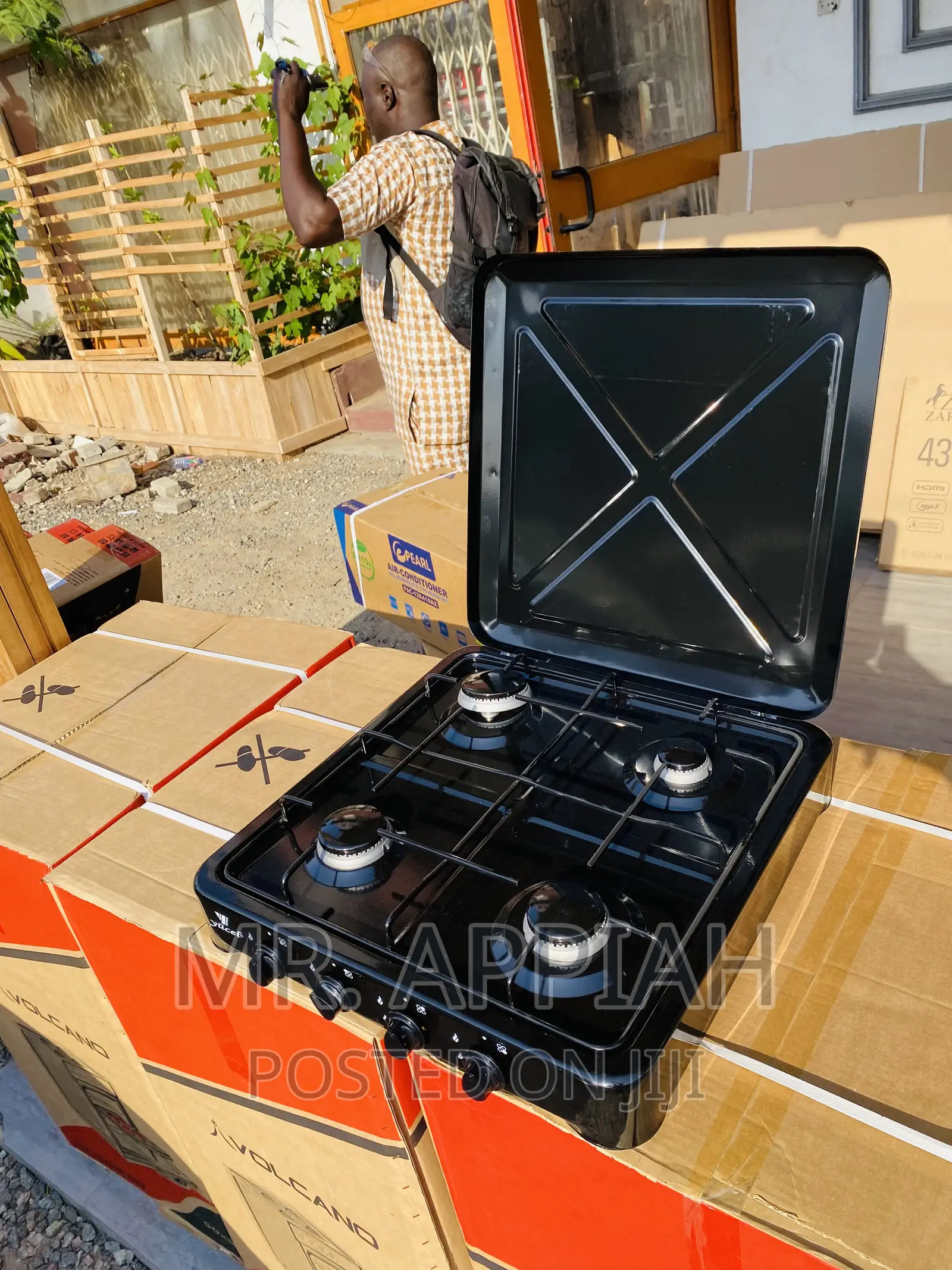 Super Quality Yucel 4 Gas Stove(Table Top)Black.