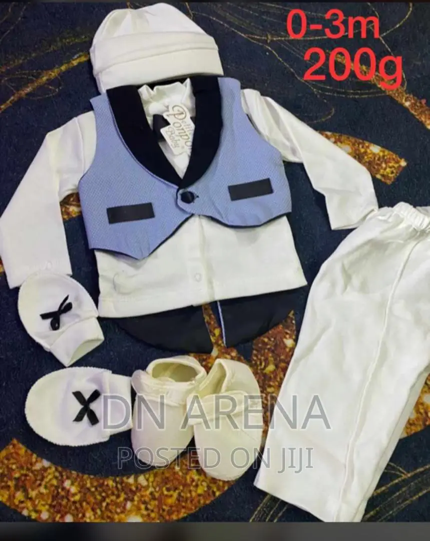Baby Boy O-3months Baby Christening Dress