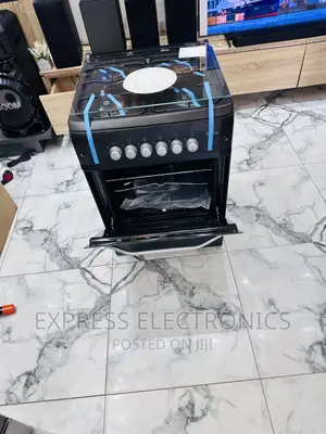 Rust Free Body Black 60/60 Gas Cooker Oven 4burner Grill