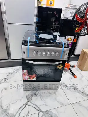 Sliver Gas Cooker Oven Grill 4burner 50/55 Ferre .