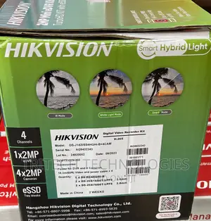 Hikvision 2mp Mini Edvr 4ch Full Color KIT + 330gb