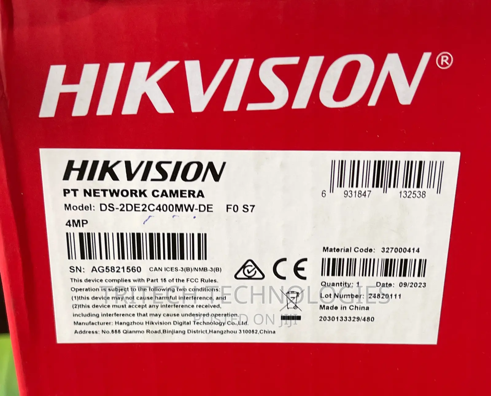 Hikvision Mini PTZ 4mp Ds-2de2c400mw-De(S7) IP 2-Inch IR