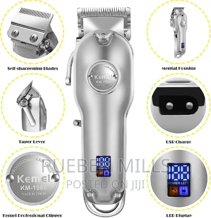 Super Strong Kemei Cordless Shaving Barbering Machine