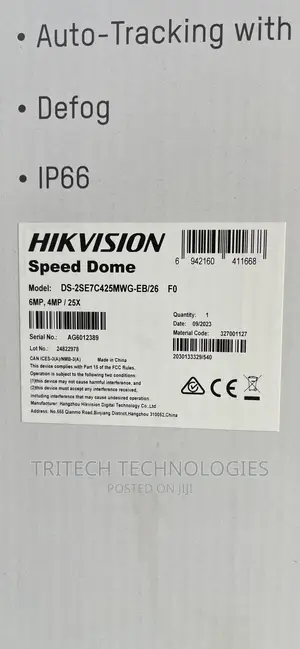 Hikvision 6+4 Mp 25x Tandemvu Colorful Ir Netwo Speed Dome