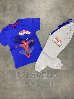 Boys Spider Man Top and Down