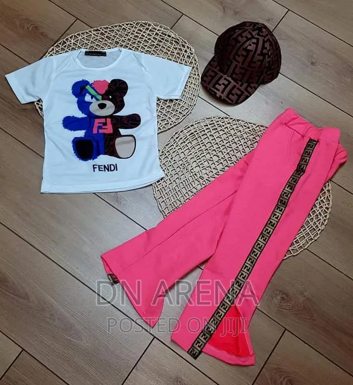 Fendi Girls 3pcs Outfit for 3 to 12yrs
