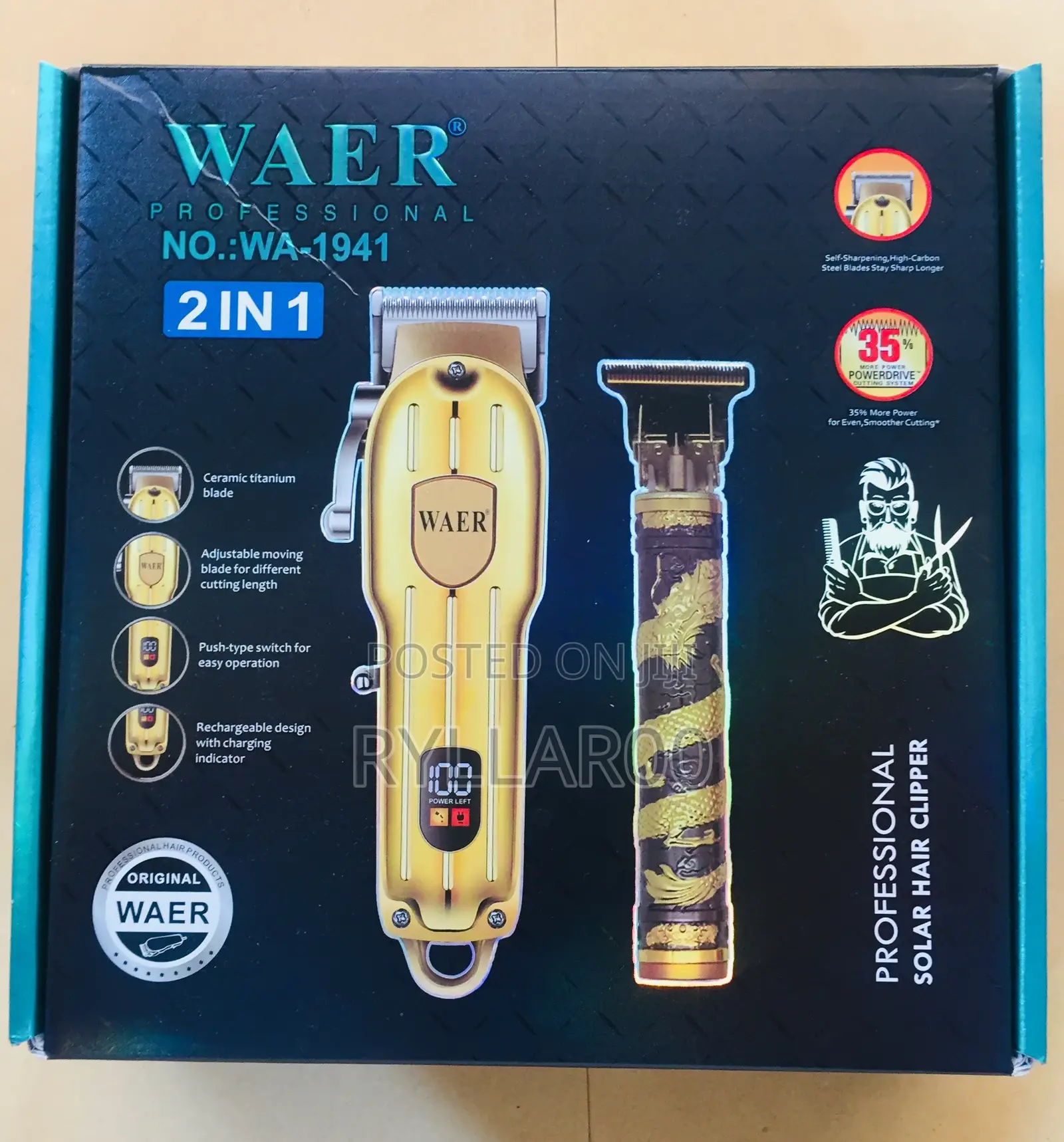 Waer Professional Haircut Machine 2 in 1
