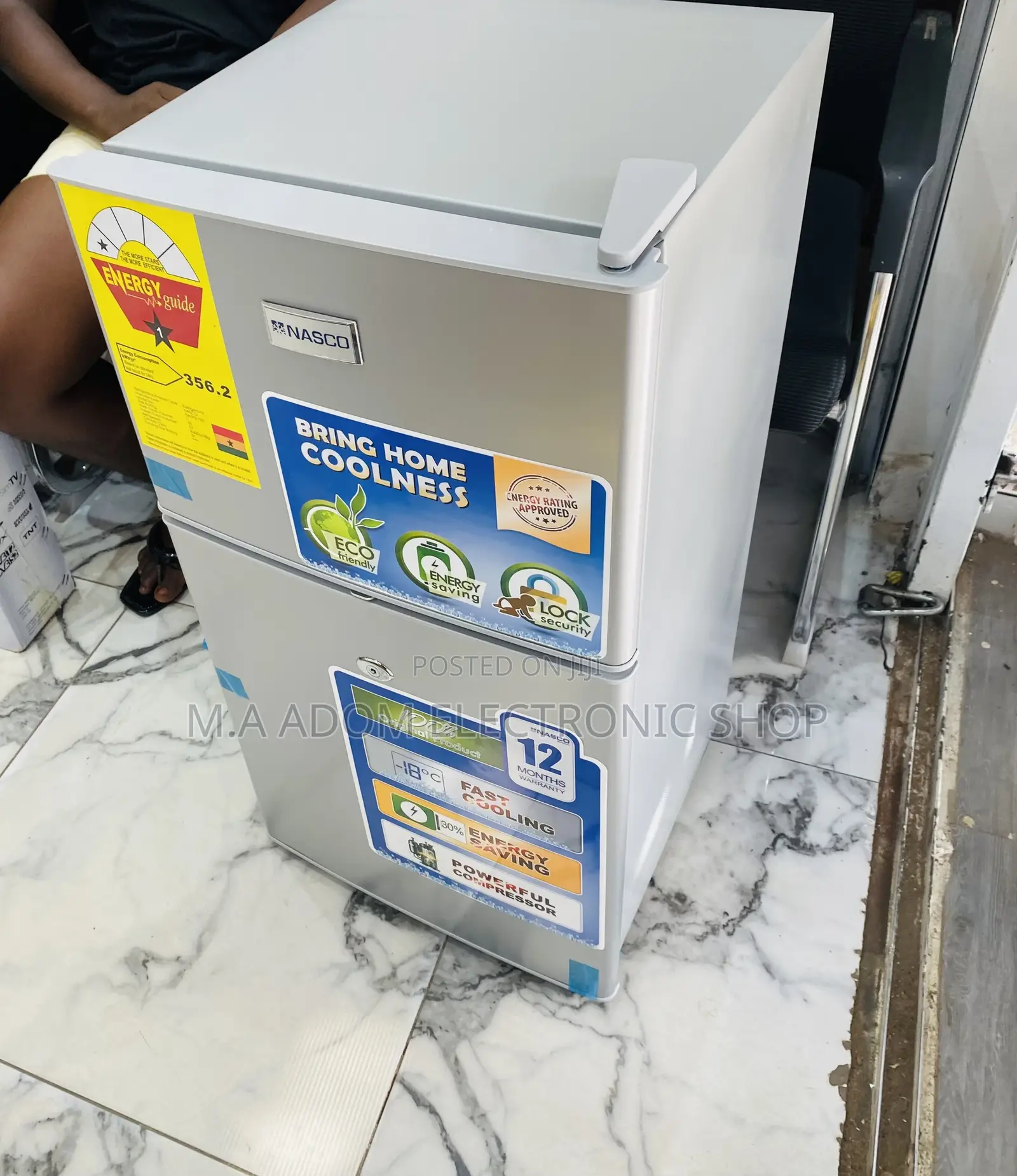 Super Chilling Nasco(Gray)Table Top Refrigerator Nasf2-120.