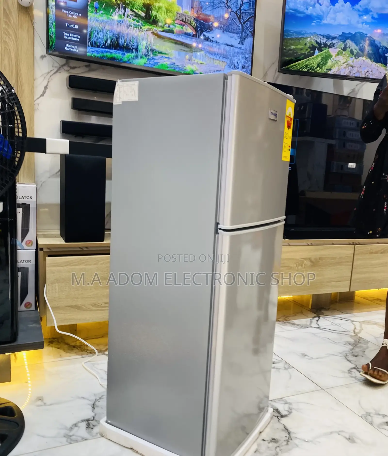 Super Affordable Nasco Nasf2-13 Double Door Refrigerator.