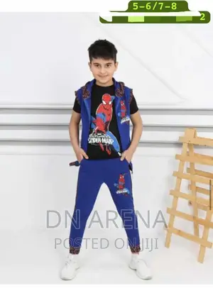 3pcs Boys Spider Man Outfit for 3 to 12yrs