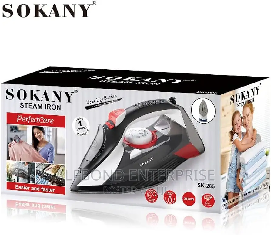 Sokany SK-285 Steam Iron 350ML Water Tank